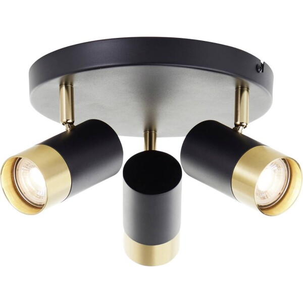 Brilliant G03434/86 Deckenleuchte 29cm stropné svetlo GU10 Čierna/piesková, zlatá (matná); G03434/86