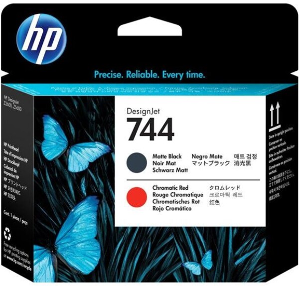 HP Ink/744 Matte Čierny+Červený Printhead (F9J88A)