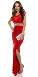 Red-Carpet-Look!Sexy Koucla Gown with Rhinestones white