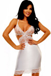 Erotická košieľka Adelaide chemise white BEAUTY NIGHT FASHION Bílá