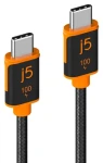 J5Create Nabíjací a dátový kábel USB-C - USB-C 100W čierna / Nabíjací kábel / 1,8 m (JUCX25L18-N)