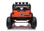 Mamido Elektrické autíčko Jeep Brothers oranžové 24V 2x200W