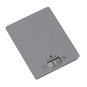 Zassenhaus 73485 sivá / Digitálna kuchynská váha / max. 5 kg / funkcia TARE / LCD (73485)
