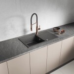 Kuchinox - SHIRE granitový drez 1-kom s odkvapkávačom SBS_711Y