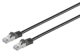 MicroConnect CAT7 S/FTP čierna / Sieťový kábel / 15 m / RJ-45 (SFTP715S)