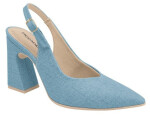 Piccadilly 749134-1 Dámske sandále na podpätku jeans 38