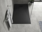 MEXEN/S - Hugo sprchová vanička SMC 150x70, čierna, krytka čierna 42707015-B