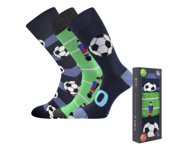 VoXX Ponožky Lonka Debox mix futbal, 3 páry Veľkosť ponožiek: 43-46 EU EUR