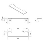 SAPHO - VISO guľaté zrkadlo s LED osvetlením a policou, ø 60cm, biela mat VS060-02