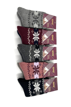 WiK GNG 003 dámske angorské ponožky 952 35-42 černá 39-42