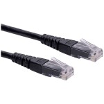 Roline 21.15.1565 RJ45 sieťové káble, prepojovacie káble CAT 6 U/UTP 5.00 m čierna netienený 1 ks; 21.15.1565