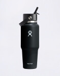 Hydro Flask Wide Mouth Travel Bottle with Flex Straw Cap (946 ml) Black
