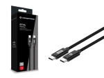 Conceptronic USB-C - USB-C nabíjací a dátový kábel čierny / Kábel / USB 2.0 / 480 Mbit/s / PD 240 W / 2 m (ETTA03B20)