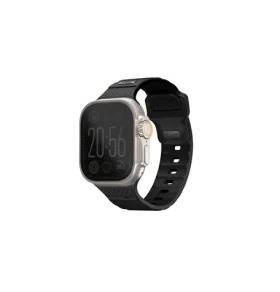 UNIQ Stride FKM remienok pre Apple Watch 49 46 45 44 mm - MIDNIGHT BLACK (čierna) (8886463688564)
