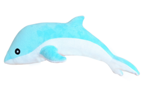 Mamido Plyšový delfín modrý 70 cm