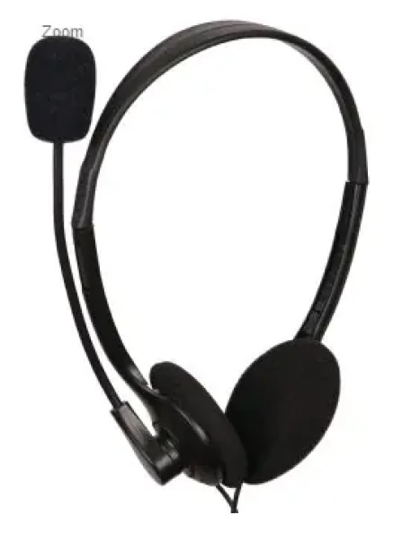 C-tech MHS-123 / Slúchadlá s mikrofónom / čierna (MHS-123)