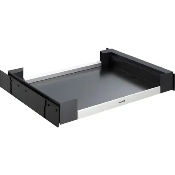 Blanco Flat Drawer 60 P tmavo šedá / Nízka zásuvka do skrinky / šírka 60 cm / nosnosť 10 kg / tlmený doraz (527665)