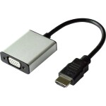 Value HDMI / VGA káblový adaptér Zástrčka HDMI-A, VGA pólové zásuvka 0.15 m čierna 12.99.3119 HDMI kábel; 12.99.3119