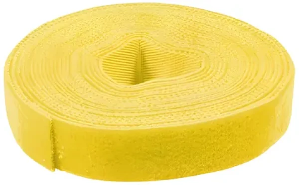 LogiLink Klettband žltá / Sťahovacia páska na suchý zips / Šírka 16 mm / Rolka 4 m (KAB0051)