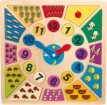 Small Foot Vkladacie výukové puzzle nauč sa hodiny