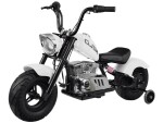 Mamido Detská elektrická motorka Chopper 24V biela