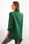 Bunda s klopami elegantná zelená UNI