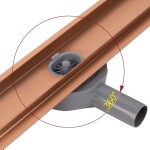 REA - Odtokový žľab Neox pre Brushed Copper 90 REA-G4803