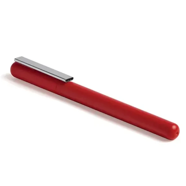 Lexon C-Pen tmavo červená / Propiska s USB-C flash diskom / 32GB (LS101DR)
