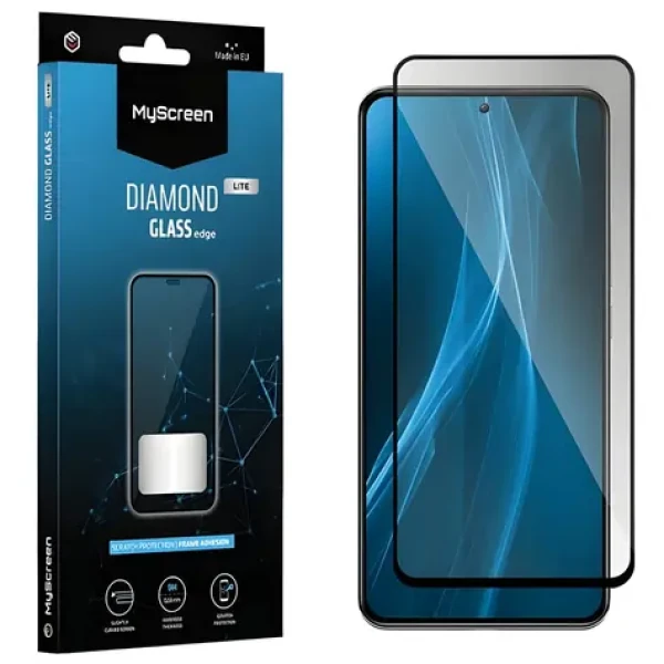 MyScreen Diamond Glass edge FullGlue čierna / Ochranné sklo / XIAOMI Redmi A2 / celoplošné lepenie / 9H (MD7664TG DEFG BLACK)