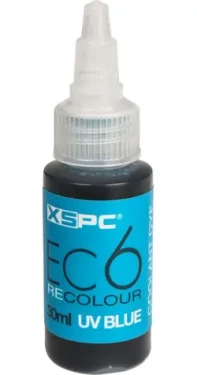 XSPC EC6 ReColour Dye UV modrá / Farbivo do chladiacej kvapaliny / Koncentrát / UV reaktívny / 30 ml (5060175589378)