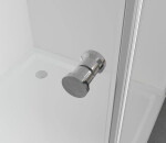 CERANO - Sprchovací kút Antelo L/P - 6 mm - chróm, transparentné sklo - 80x40x190 - otočný CER-477389