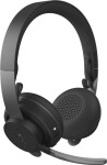 Logitech MSFT Zone Wireless čierna / bezdrôtový USB headset / mikrofón / USB-A prijímač + Bluetooth / Qi bezdr. nabíjanie (981-000854)