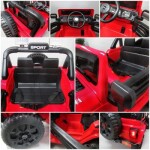 Mamido Veľký červený Jeep X10 s dvoma motormi - Hojdačka