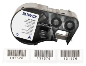BRADY Polyesterové štítky biele pre BMP41/BMP51/BMP53/M511 / Štítky do tlačiarne / 19,05x38,1 mm / 180 ks (M4-90-422)