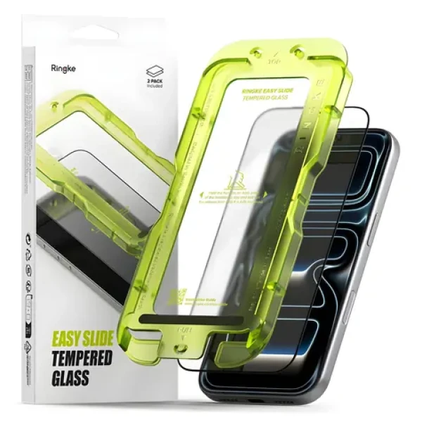 Ringke Easy Slide 2-pack čierna / Ochranné sklo / Apple iPhone 17 Pro Max / 2 ks