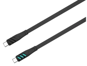 Havit CB6254 čierna / Nabíjací kábel / USB-C (M) - USB-C (M) / 1 m / PD (CB6255)