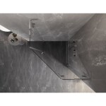 MEXEN/S - Lunar L sprchový kút päťboký krídlový pravá 90 x 90, transparent, chróm 831L-090P-090L-01-00-P