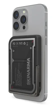 Skinarma NEXUS Mecha čierna / Powerbanka / MagSafe / stojanček / 5000 mAh / USB-C PD 20W (Skin000328)