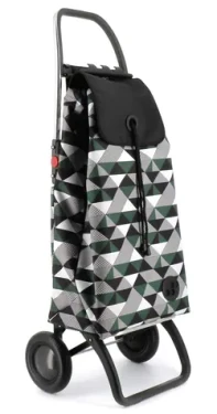 Rolser I-Max Sahara 2 Logic khaki-čierna / Nákupná taška na kolieskach / veľké kolieska / skladacia / objem 43 l