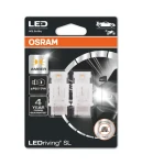OSRAM LEDriving SL 12V P27/7W W2, 5x16q oranžová / 145lm / 6000K / 4000h / noDIM / A + / sklo mliečne / 2ks (3157DYP-02B)