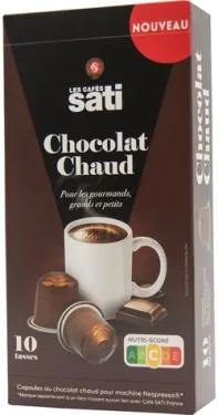 Les Cafés Sati Chocolat Chaud Nespresso 10 ks / Kpaslová čokoláda (100002128243)