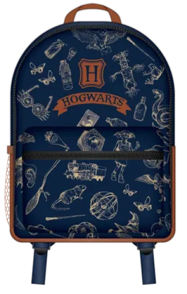 BLUESKY Batoh Harry Potter Navy Gold / Školský batoh / 37x25x13 cm (HP719892EPM)