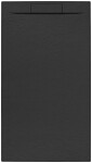 Sprchová vanička obdĺžniková SAT Fusion 160x90 cm liaty mramor Grafito SATFU16090G SATFU16090G