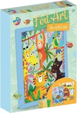 MOXY Kreatívna sada Foil Art Zvieratá