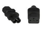 PremiumCord Adaptér IEC C13 F - IEC C6 M čierny / Adaptér / 230 V / 2,5 A (kpsr-02)