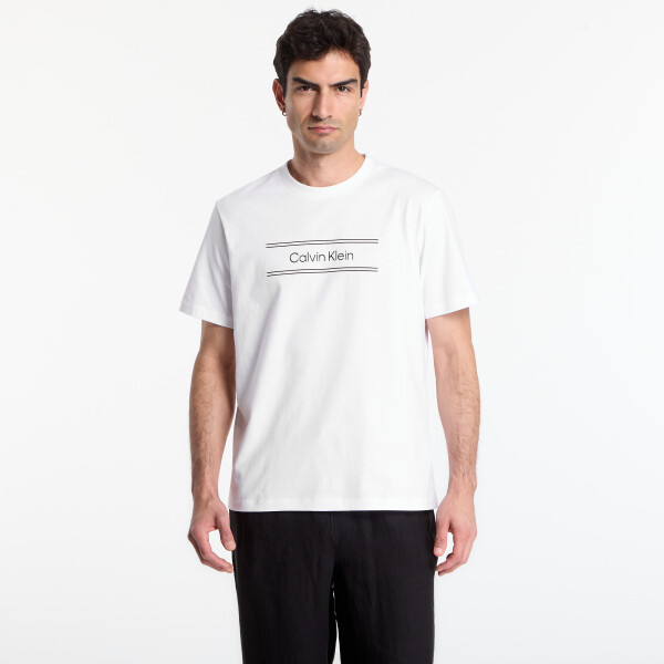 Tričko Calvin Klein Ss 20S Eu Spw Standard Graphic Tee Bright White L
