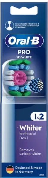 Oral-B EB18-RX 3D White - 2ks / Náhradné hlavice (EB18pRX 3DWhite 2 szt.)