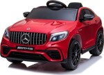 Joko Elektrické autíčko Mercedes Benz GLC63S 4x4 penové kolesá kožené sedadlo červená