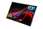 17,3" Verbatim PM-17-4K čierna / Prenosný monitor / IPS / dotykový / 4K 3840x2160 / 400 cd/m2 / 6ms / HDMI / USB-C 3.1 (32239)