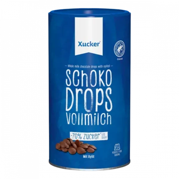 Celé mliečne čokoládové kvapky - Xucker (200 g) (37570-1-200g)